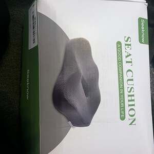 Seeknow Gray Ergonomic Seat Cushion, Orthopedic Support Pillow
